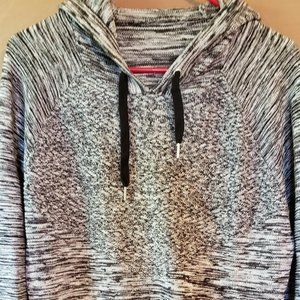 1/2 OFF !!! AE, Black, Gray/White Sweater, Size Large